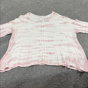 Chic Pastel Tie-Dye Blouse